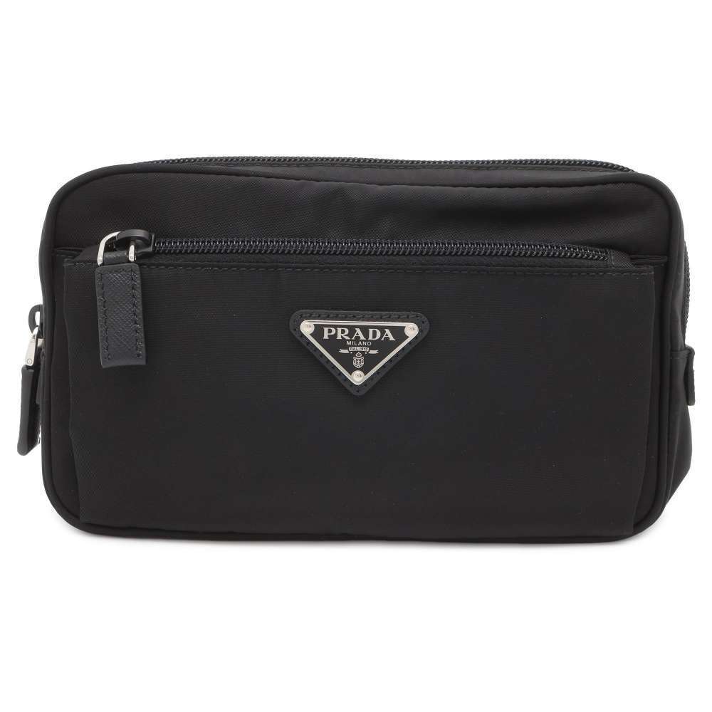 Prada Body Bum Crossbody Belt Bag Waist Clutch Belt Black